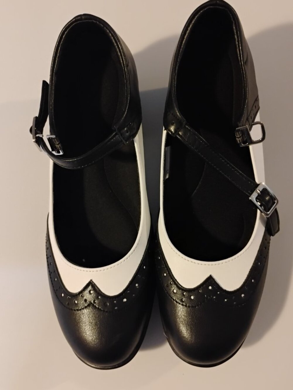 Merceditas Mujer | Vintage Wingtip Mary Jane Block Heel Pumps | Size 9.5 | NIB - Picture 10 of 10